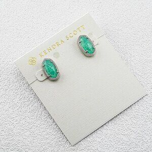 Kendra Scott Light Green Stud Earrings